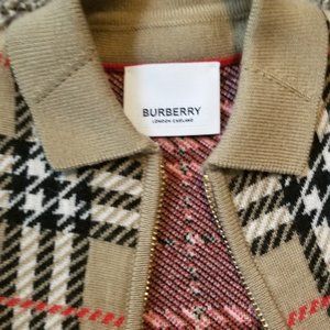 Baby Burberry Zip Sweater